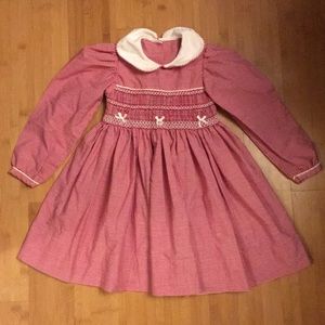 Red Smocked Dress